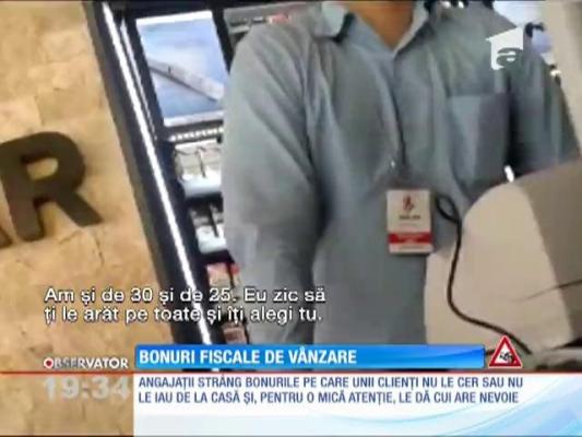 Bonuri fiscale de vânzare direct din casele de marcat ale benzinăriilor