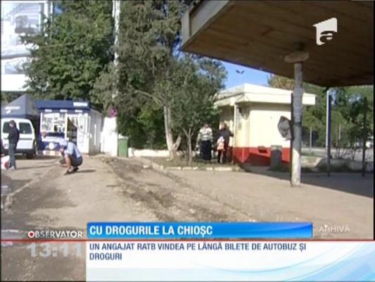 Angajat RATB vindea droguri la chioşcul de bilete
