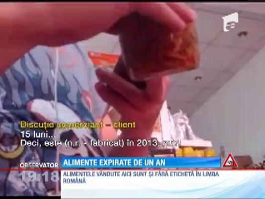 Alimente expirate de un an într-un complex comercial din Capitală