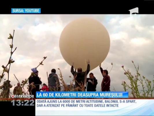La 60 de kilometri deasupra Mureşului