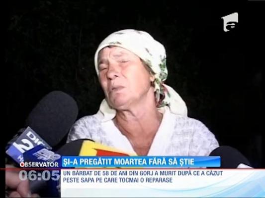 A căzut pe sapă și a murit