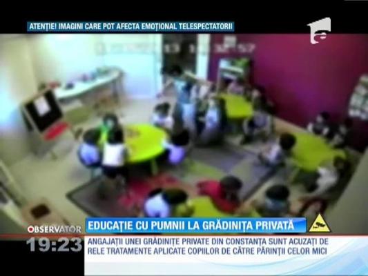 Imagini cutremurătoare! Copii chinuiți într-o grădiniță privată!