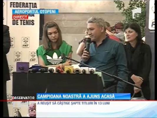 Simona Halep a ajuns acasă: ”Le mulțumesc tuturor românilor!”