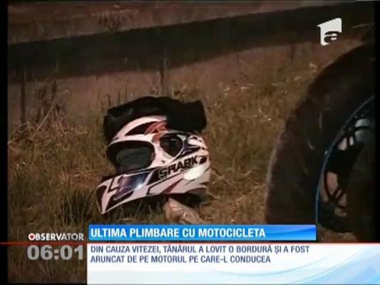 O plimbare cu motocicleta s-a terminat tragic pentru un tânăr ofiţer STS