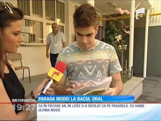 Şi la examen trebuie să fii în TREND! Parada modei la BAC-ul oral