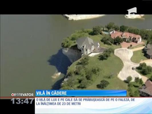 Vilă de lux, prăbuşită de la 23 de metri