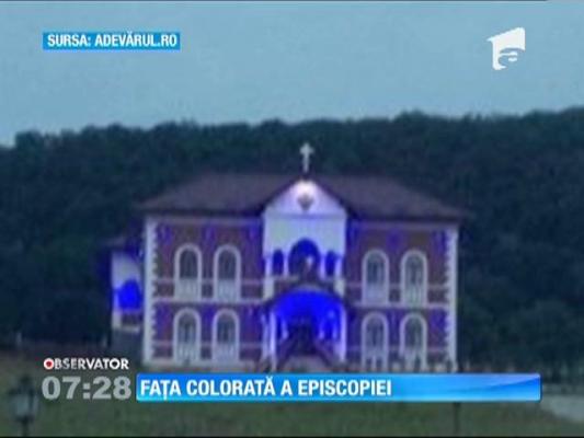 Kitsch-ul din biserici! Cea mai colorată clădire din judeţul Sălaj e chiar... episcopia
