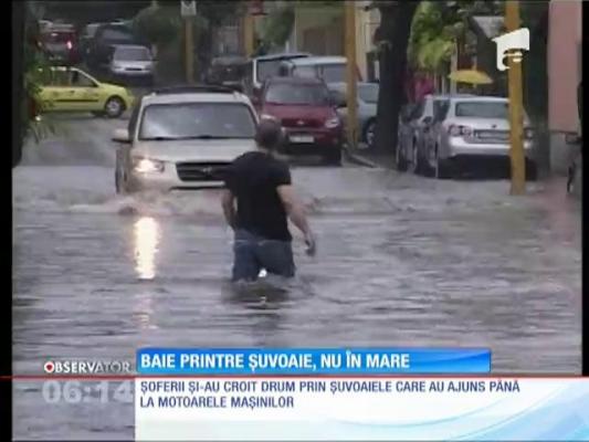 Inundații la... mare! Constanța a fost sub ape!