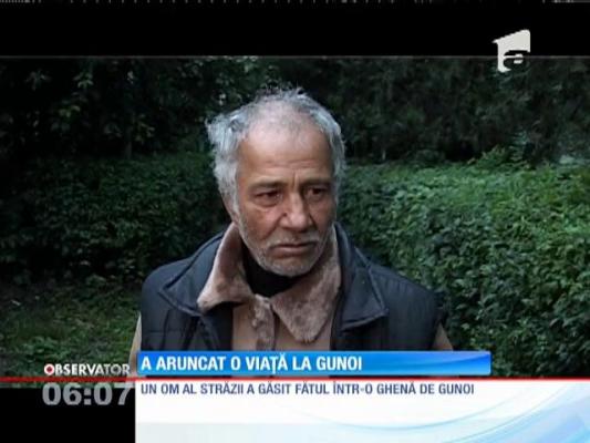 Un avorton găsit într-un tomberon!