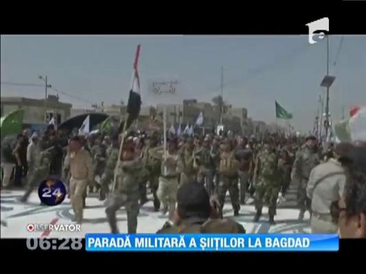 Paradă militară a șiiților la Bagdad