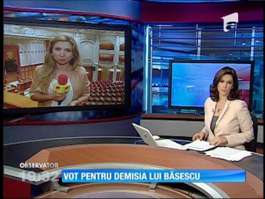 Vot pentru demisia lui Traian Băsescu