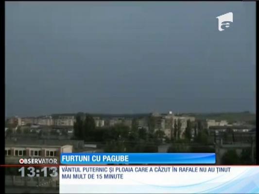 Vremea face ravagii! Furtuni cu pagube la Galaţi
