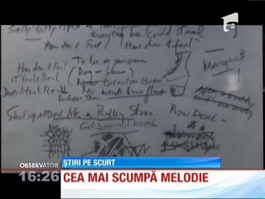 Cea mai scumpă melodie