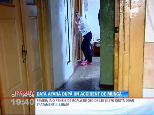 Un banal accident de muncă a lăsat-o infirmă şi săracă!