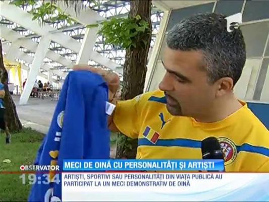 Meci de oină cu personalități și artiști