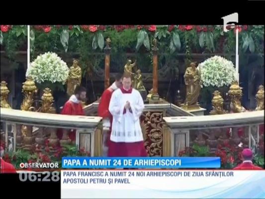 Papa Francisc a numit 24 noi arhiepiscopi!