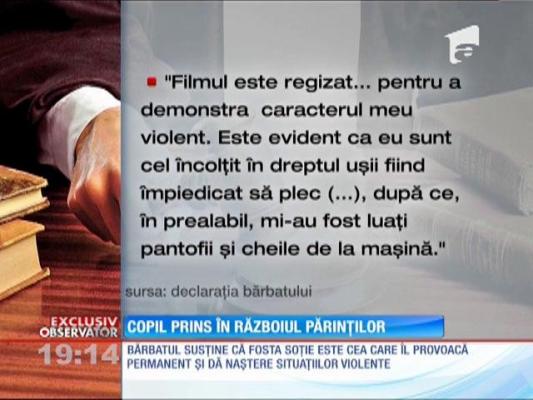 O fetiță, prinsă la mijloc în războiul dintre părinţi