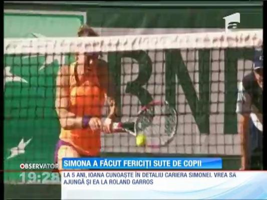 Simona Halep a jucat tenis cu sute de copii!