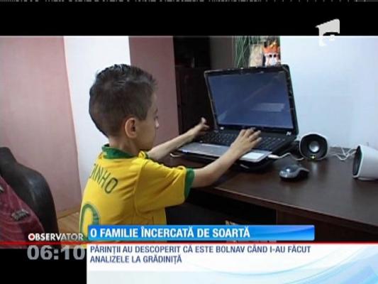 Destin cumplit! Are şapte ani, iar de patru ani cancerul îi macină trupul