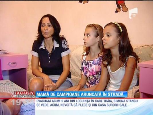 Mamă de campioane, aruncată în stradă