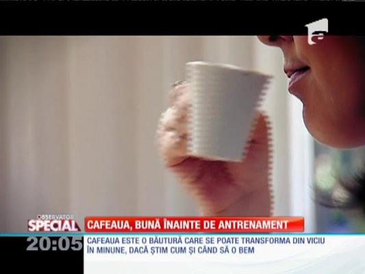 Cafeaua, bună înainte de antrenament