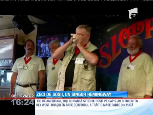 Cea mai reuşită sosie a scriitorului Ernest Hemingway