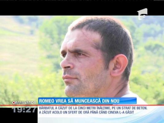 Romeo, tânărul căruia medicii i-au reconstruit jumătate de craniu, vrea să muncească