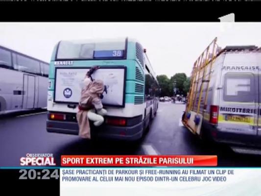 Special! Sport extrem pe străzile Parisului