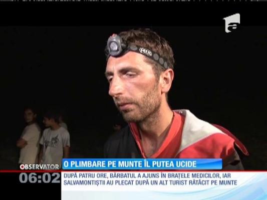 O plimbare pe munte îi putea aduce sfârşitul unui bucureştean