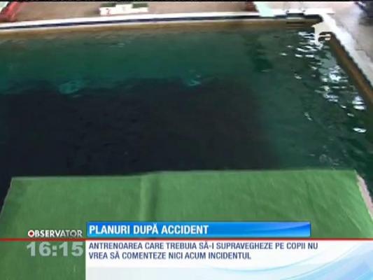 UPDATE / Copil căzut de pe trambulină