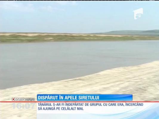 Tânăr dispărut în apele Siretului