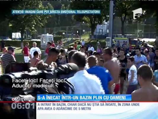 Adolescent, înecat într-un bazin plin cu oameni