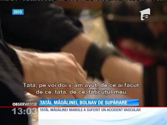 Tatăl Mădălinei Manole a suferit un accident vascular