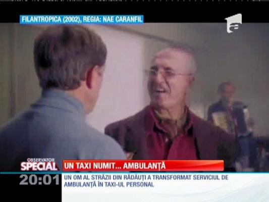 Un om al străzii din Rădăuţi foloseşte ambulanţă pe post de taxi