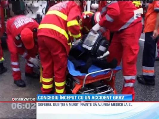 Concediu pentru șase cetăţeni ucraineni a început cu un accident grav