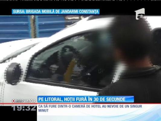 Pe litoral, hoţii fură în 30 de secunde