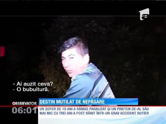 Un băiat de 19 ani a fost condamnat la o viaţă într-un scaun cu rotile de indiferenţa autorităţilor
