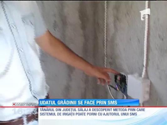 Inedit! Mai nou, udatul grădinii se face prin SMS