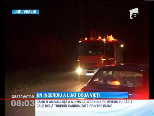 Incendiu violent în Vaslui