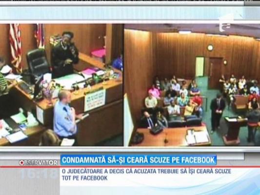 O femeie a fost condamnată să-și ceară scuze pe Facebook