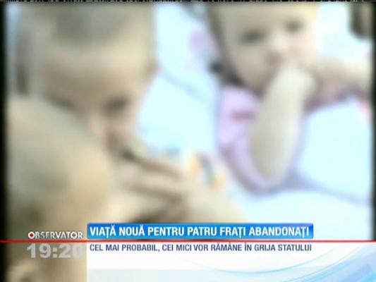 Viața nouă pentru patru frați abandonați