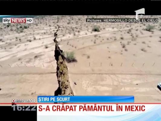 IMAGINI demne de Apocalipsă! S-a crăpat pământul în Mexic