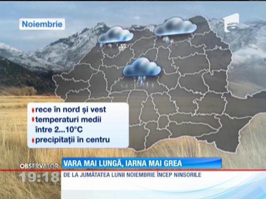Prognoza METEO pentru următoarele trei luni!