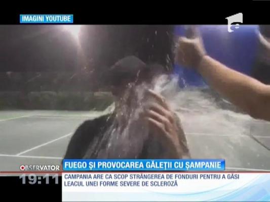 Fuego și provocarea găleții cu șampanie