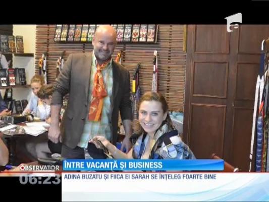 Adina Buzatu și fiica ei, între vacanță și business