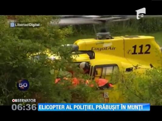 Elicopter al poliției, prăbușit în munți