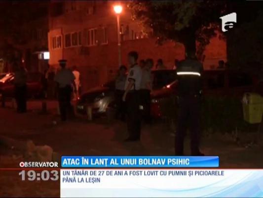 Atac armat în plină stradă al unui bolnav psihic din Craiova