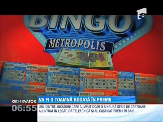 Toamnă bogată în premii la Superbingo Metropolis