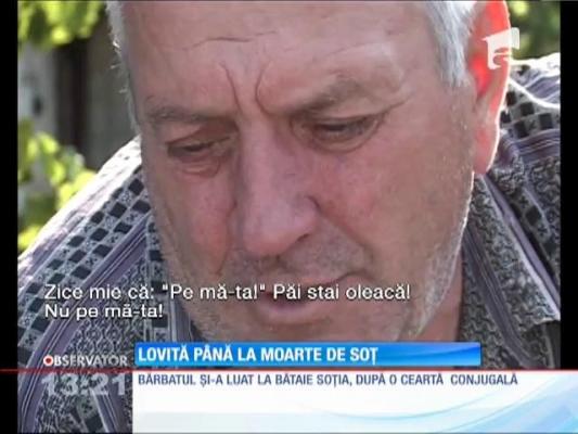 Vaslui: Lovită până la moarte de soţ