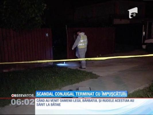 Scandal conjungal terminat cu împușcături